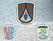 Die Wappen von Daiting, Natterholz und Hochfeld